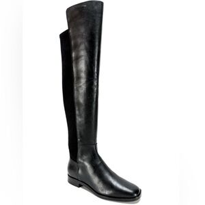 Via Spiga Varun Leather over the knee black boots 7